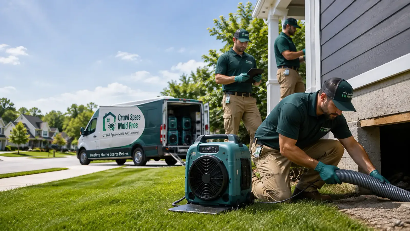 Crawl Space Mold Removal in Portsmouth, IA